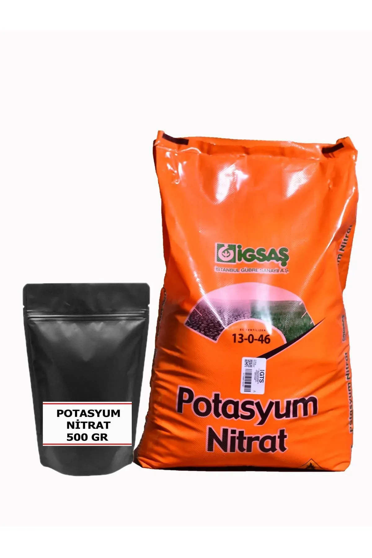 İGSAŞ Saf Tarımsal Potasyum Nitrat 500 gr ( Kno3 13.0.46 ) %46 ) Tartılıp Başka Ambalajda Gönderilecektir