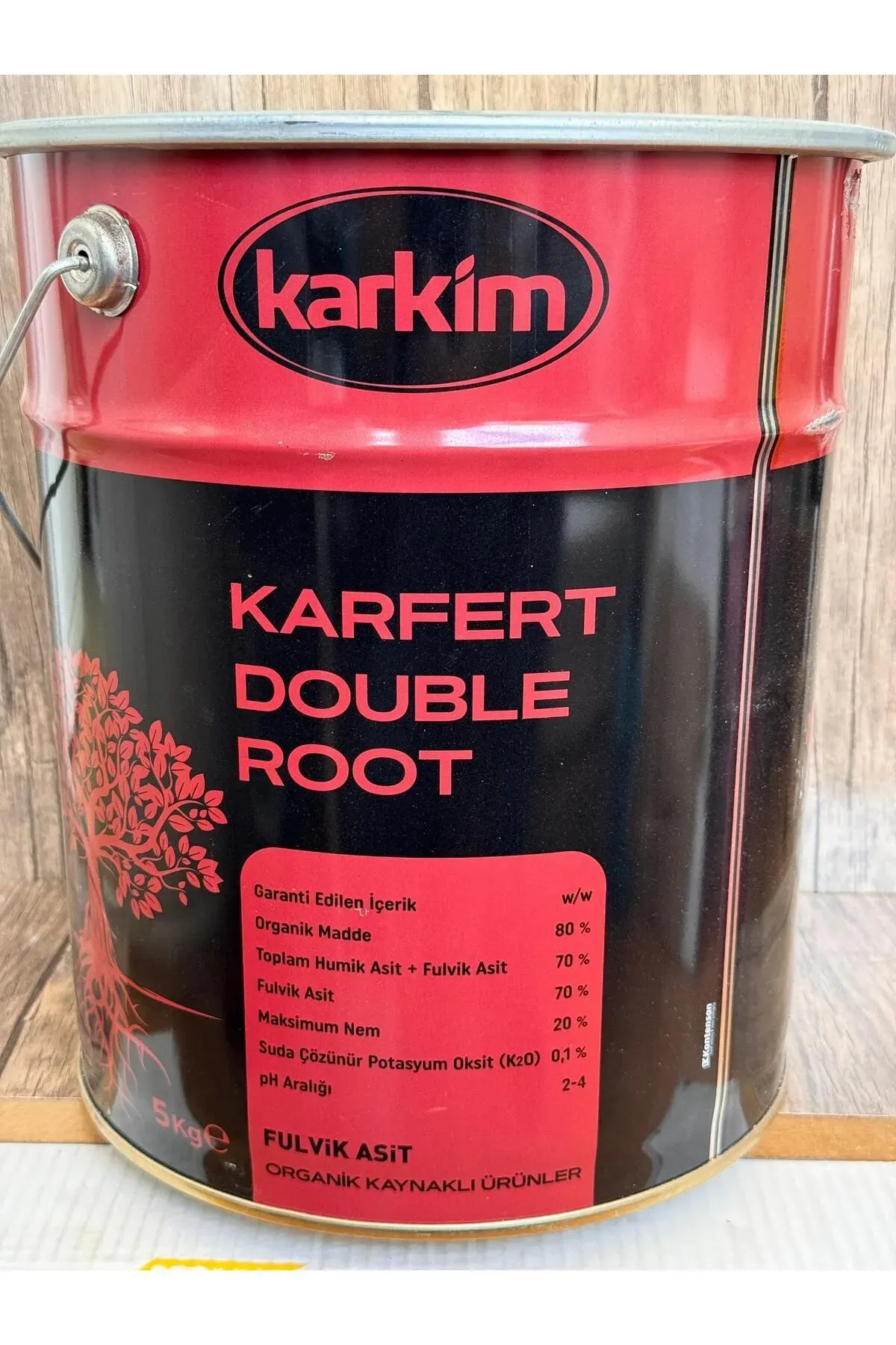 KARKİM köklendirici çelik çilek fide köklendirici KARFERT DOUBLE ROOT %70 FÜLVİK ASİT 5KG TENEKE