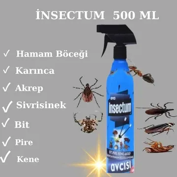 Avcı Insectum Kullanıma Hazır 500 ml Böcek Ilacı Haşere Ilacı